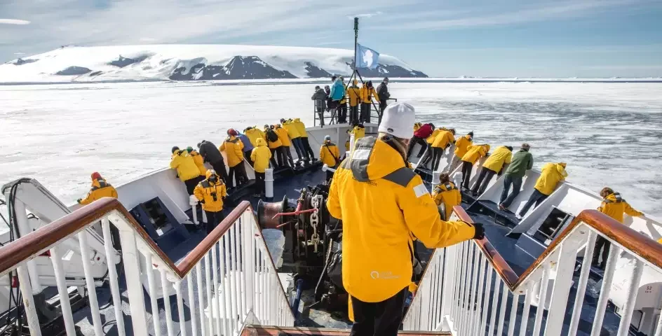  Antarctica | Raise a glass and stay connected! Complimentary alcohol and Wi-Fi