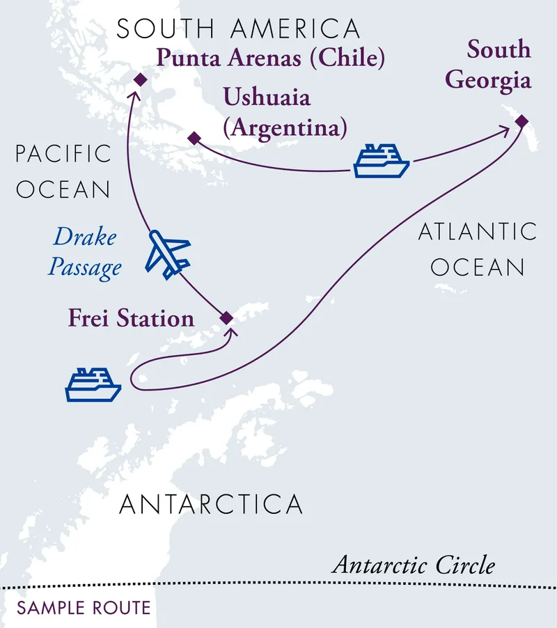 Antarctica & South Georgia Air-Cruise