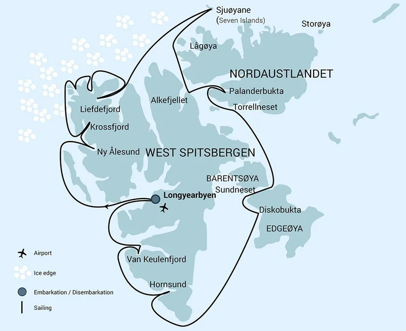 Around Spitsbergen - In the realm of Polar Bear & Ice