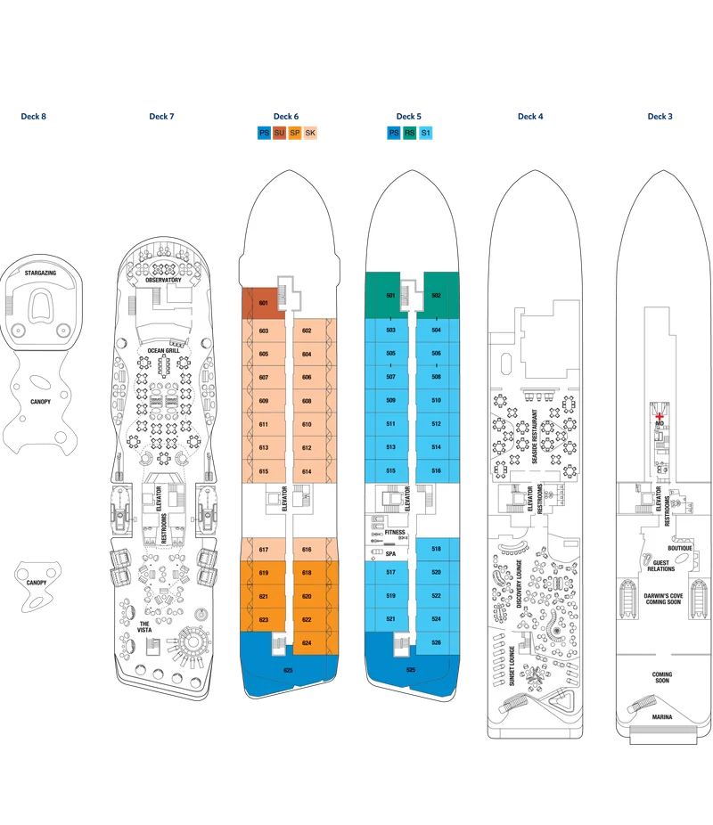 Deck Plans | Celebrity Flora Deck Plans | Celebrity Flora