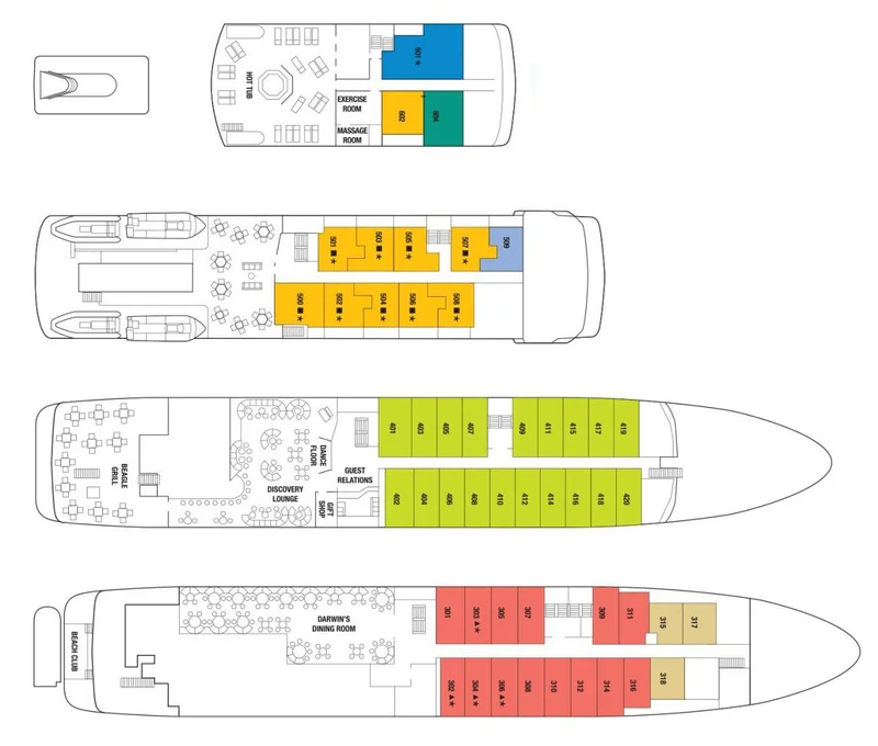 Celebrity Xpedition | Deck Plans