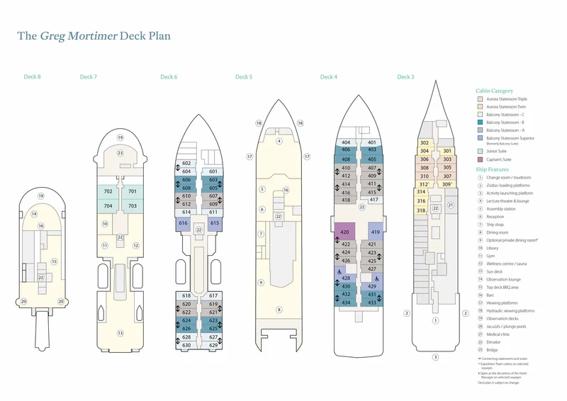 Deck Plan | Greg Mortimer