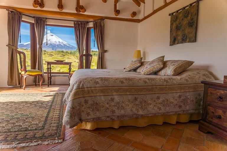 Double Suite with Cotopaxi | Hacienda Los Mortiños