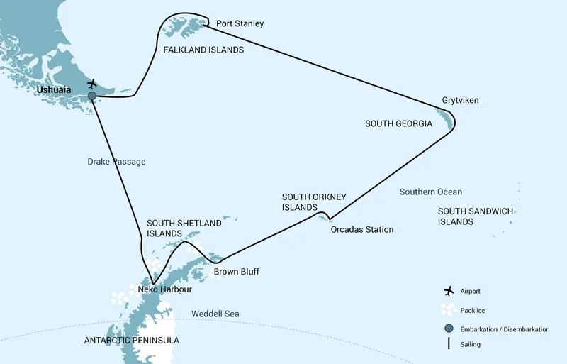 Falkland Islands - South Georgia - Antarctica