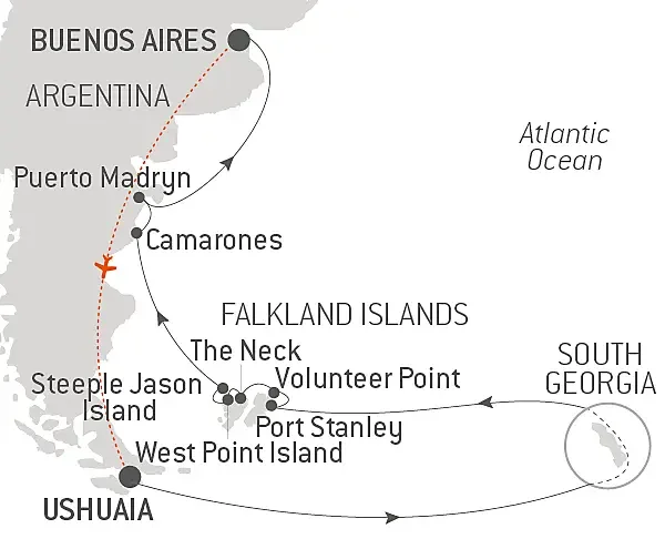 Falklands, South Georgia & Valdes Peninsula: in the heart of the wilderness