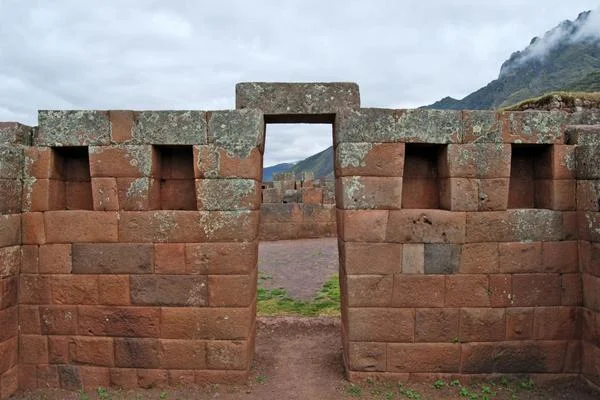 Inca gate. Archaeological complex of Pisac Inca gate. Archaeological complex of Pisac