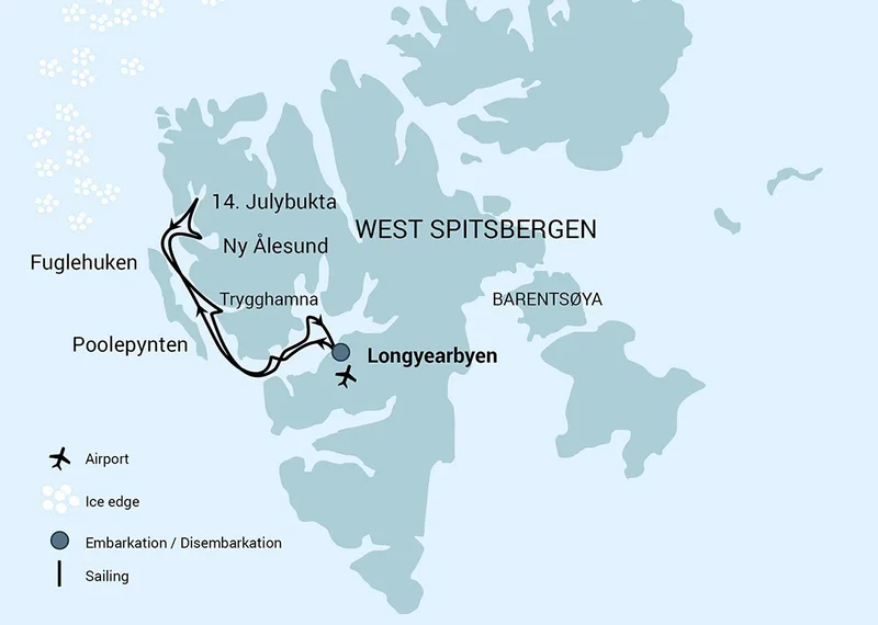 North Spitsbergen, Arctic Spring - Hike & Ski & Sail