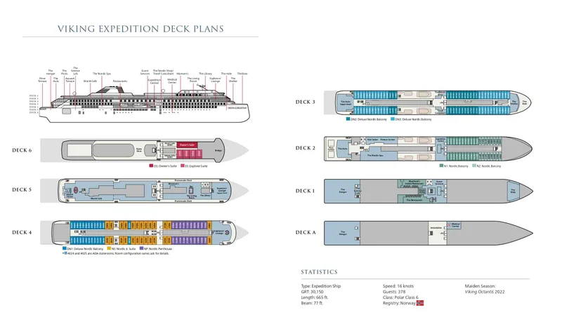 Deck Plans | Viking Octantis