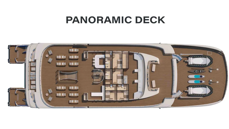 Panoramic Deck | Hermes Catamaran