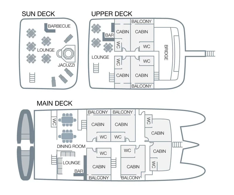 Reina Silvia Voyager | Deck Plans