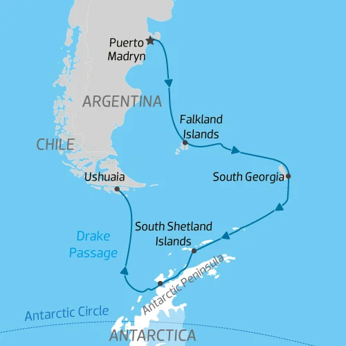 Shackleton's Falklands, South Georgia & Antarctica Expedition