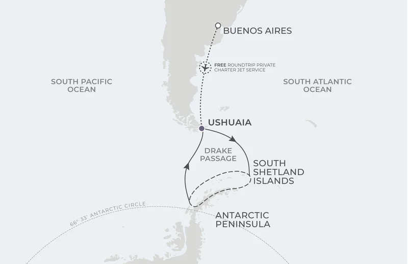 Ushuaia Roundtrip 9 Nights