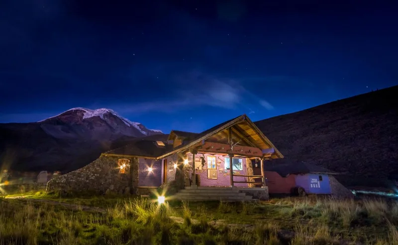 Chimborazo Lodge at night