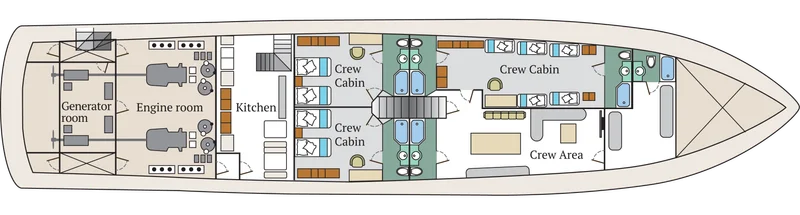 Lower deck | M/Y Infinity