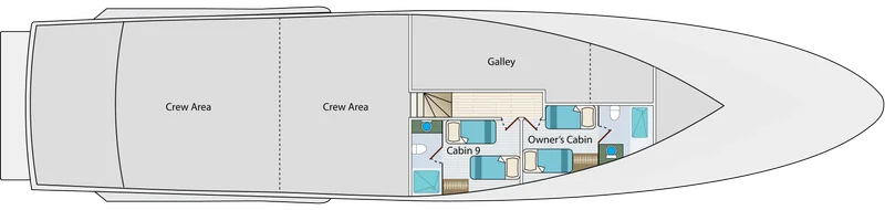 Lower deck | Calipso