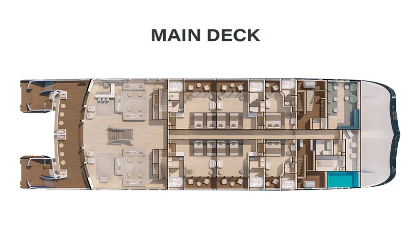 Main Deck | Hermes Catamaran