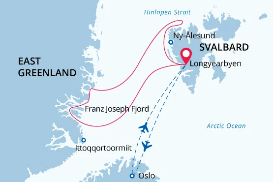 Icebergs, Fjords, Polar bears and Arctic wildlife