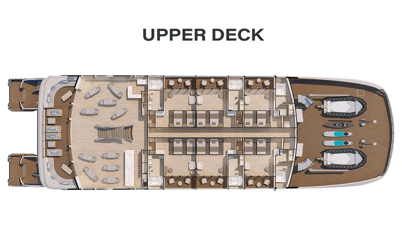 Upper Deck | Hermes Catamaran